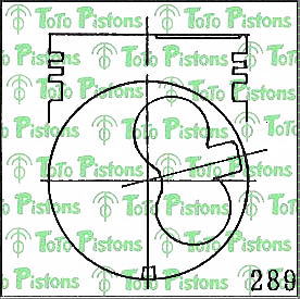 Stock TDFC9605X Piston
