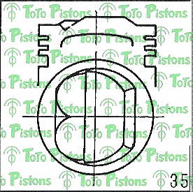TOYOT 1310111101 Piston