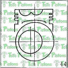 Stock M101XT Piston