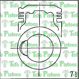 MITSUBISHI MD097640 Piston