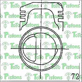 TOYOT 1310141010 Piston