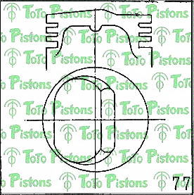 TOYOT 1310133023 Piston