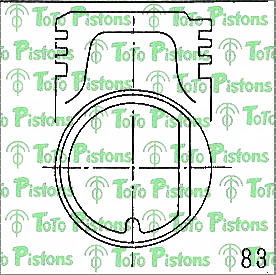 TOYOT 1310145010 Piston