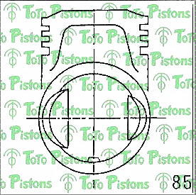 Stock T85BB Piston