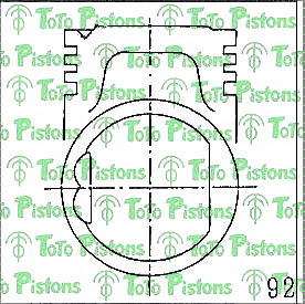 MITSUBISHI MD000796 Piston