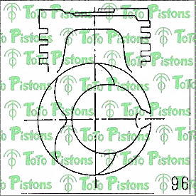 HINO 132161140C Piston