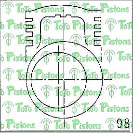 TOYOT 1310160030 Piston