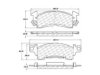 CENTRIC PARTS 10800520 Brake Pad