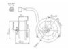 TYC  630800 Radiator Fan Motor
