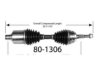 EMPIRE  801306 CV Half Shaft Assembly