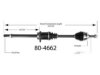 EMPIRE  804662 CV Half Shaft Assembly