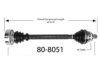 EMPIRE  808051 CV Half Shaft Assembly