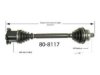 EMPIRE  808117 CV Half Shaft Assembly